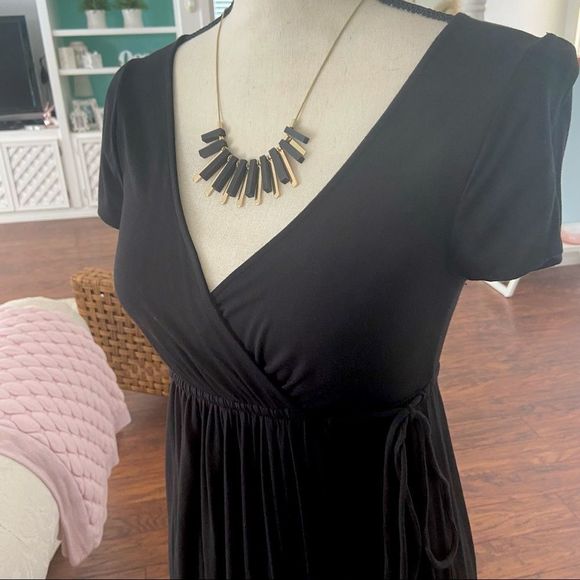 J.Crew Black Wrap Dress - Picture 2 of 4